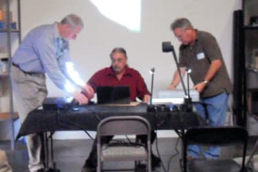 Dave Arms with colleagues at a QC NDT seminar